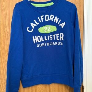 Hollister Y2K Blue Crewneck with California Print Size S